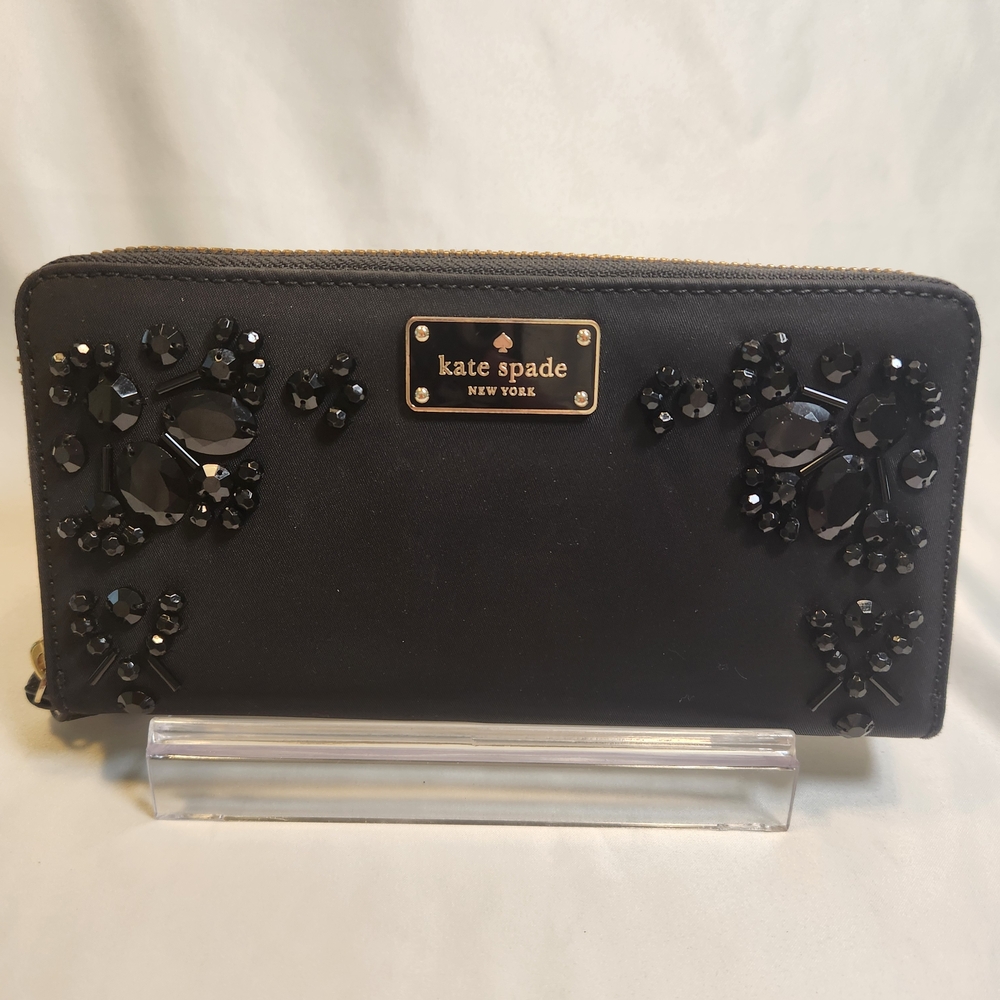 Kate Spade New York Wilson Road Embellished Neda Wallet Black